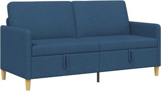 vidaXL Sof&aacute; Con Almacenamiento Azul 172 X 78 X 87 Cm Poli&eacute;ster Vidaxl