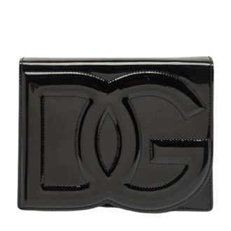 Dolce & Gabbana Pre-owned leren clutch - Dames - Pre-owned - Zwart - Maat: ONE Size Leer