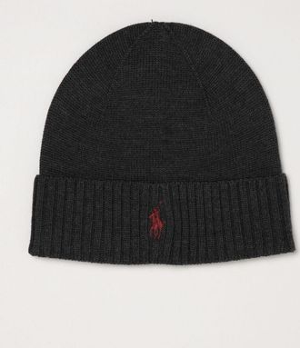 Polo Ralph Lauren Berretto beanie in lana con logo Pony ricamato