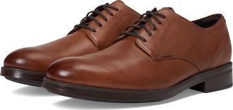 Cole Haan Newmark Grand Plain Toe Oxfords Mens Slip on Shoes British Tan/Dark Brown : 10.5 D - Medium, Leather