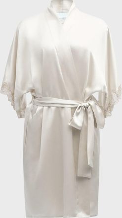 Christine Lingerie Bijoux Short Silk Robe