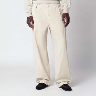 Prada Pantaloni color sabbia in cotone