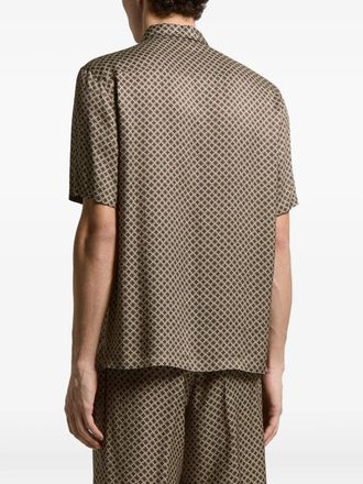 PESERICO Womens Buttoned Patterned Shirt Ss26 M