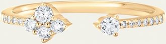 Sara Weinstock 18K Yellow Gold Dujour Diamond Four-Cluster Open Ring