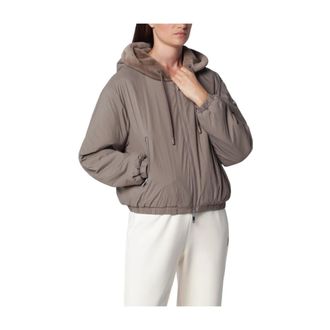 Moose Knuckles Eaton Bunny Reversible Hoodie - Dames - Jassen - Bruin - Maat: S Zijde