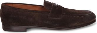 Churchs Suede Panelled Loafers - Heren - Loafers - Bruin - 43 1/2 EU - Leer - Schoenen