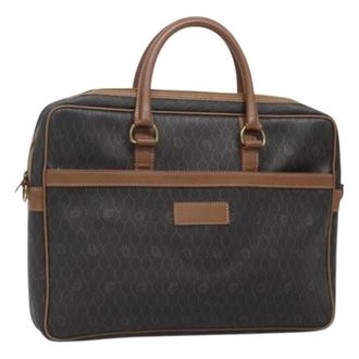 Dior Pre-owned Vintage Business Bag - Dames - Vintage Handtas - Zwart - ONE Size - Leer - Vintage