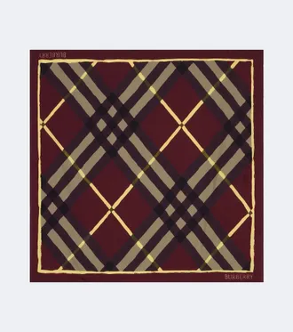 Burberry Bufanda Burberry Check de sarga de seda
