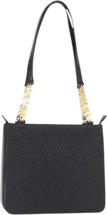 Bally Pre-owned Shoulder Bags, female, Black, Size: ONE SIZE Pre-owned Leather Shoulder Bag