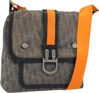 Dior Pre-owned Cross Body Bags, female, Multicolor, Size: ONE SIZE Pre-owned Trotter Canvas Shoulder Bag