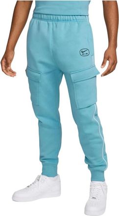 Nike Fitness, Heren, Blauw, S, Katoen, NSW SW Air Cargo Pant Fleece