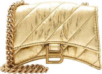 Balenciaga Metallic Quilted Calfskin Crush Mini Shoulder Bag (Authentic Pre- Loved)