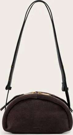 AllSaints Rosalie Arc Leather Crossbody Bag