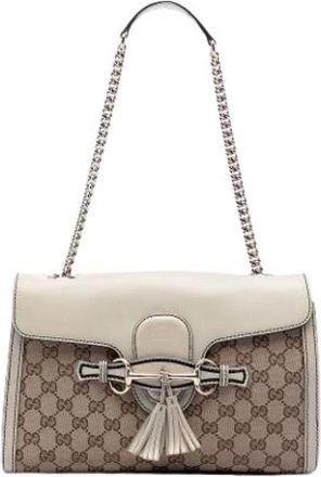 Gucci Pre-owned Emily - Dames - Vintage Schoudertas - Veelkleurig - ONE Size - Leer - Vintage