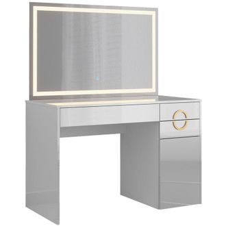 Vicco Tocador Adela, Blanco, 115 Cm Con Espejo Led Vicco