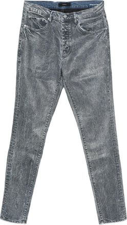 Purple Acid-wash Jeans