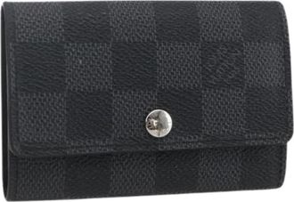 Louis Vuitton Pre-owned Accessories, female, Black, Size: ONE SIZE Pre-owned Canvas Key-holder
