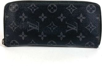 Louis Vuitton Black Monogram Eclipse Long Wallet (Bi-Fold) (Pre-Owned)