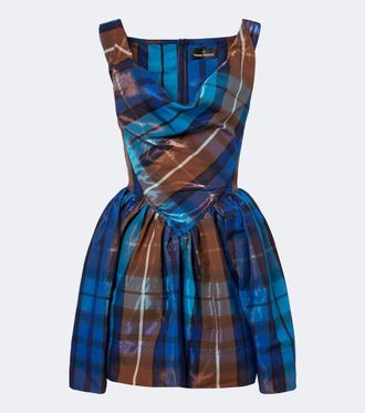 Vivienne Westwood Sunday checked twill minidress