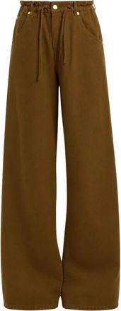 Darkpark Pantaloni a gamba larga Iris - - Trousers - Donna - Marrone - W24