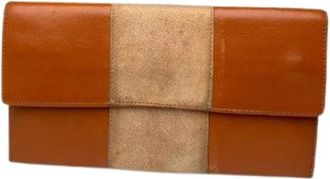 Dior Pre-owned Vintage Kaarthouder / ID-houder - Dames - Vintage Clutch - Oranje - ONE Size - Leer - Vintage