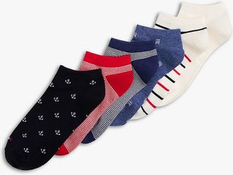 Tommy Hilfiger Womens Ankle Sock 6-Pack - Multi