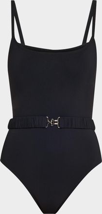 Karla Colletto Kia Round-Neck Silent Underwire One-Piece Swimsuit