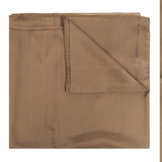 Saint Laurent Cassandre Square Scarf In Silk Charmeuse