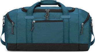 Generic Large Capacity Travel Bag Weekender Overnight Duffle Bags with Compartment Sports Fitness,Compatible For Camping Outdoor Activities(Blue)