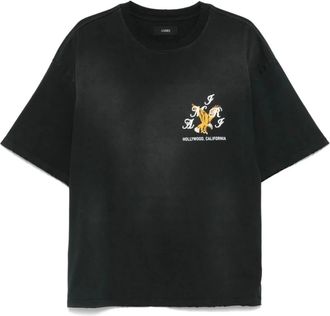 Amiri Tops, Heren, Zwart, M, Zwart T-shirt Amjyte 1232