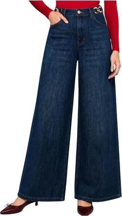 Kocca Dames, Jeans, Blauw, Maat: S Katoen