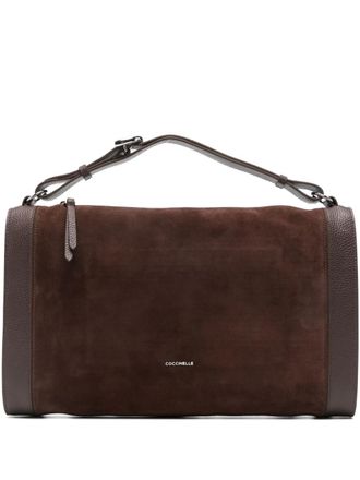 Coccinelle suede panelled tote bag - women - Calf Leather (top grain)/Suede - One Size - Brown