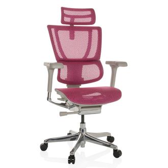 hjh OFFICE Sill&oacute;n alta gama Tejido de malla Rosa