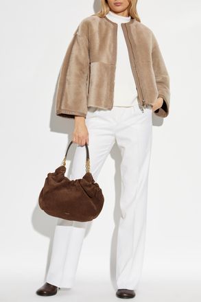 Max Mara Sheepskin Coat Luana, Womens, Beige