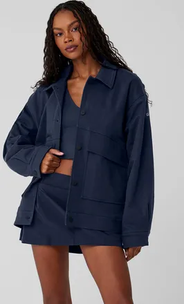 ジャケット・アウター 2000ss miu miu navy multiple zip jacket Miu Miu: Navy Zip Track Jacket | SSENSE Canada