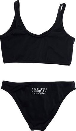 Maison Margiela Girls Unisex Swimsuit Black Nylon Elastane Swimsuits Sea Clothing