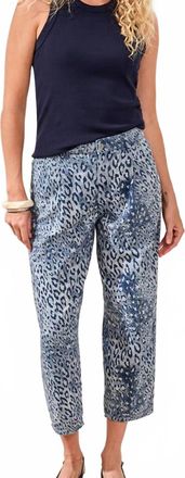 Tribal Audrey Boyfriend Barrel Jeans In Leopard