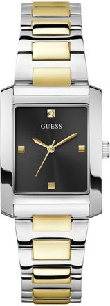 Guess Bonnie Diamond Two-Tone Bracelet Tank Watch, 27mm in Gold at Nordstrom