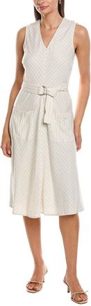 Nanette Lepore Linen-Blend Midi Dress