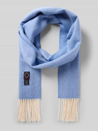 Ascot Schal aus Woll-Kaschmir-Mix in Bleu, Gr&ouml;&szlig;e 1