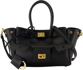 Balenciaga Tassen, Dames, Zwart, ONE Size, Leer, Bel Air Carry All Mini Bag