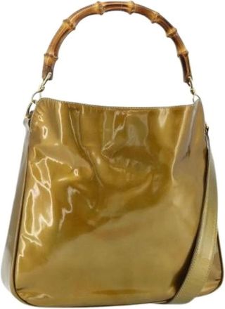 Gucci Pre-owned Handbags, female, Yellow, Size: ONE SIZE Pre-owned Vintage Hand Bag