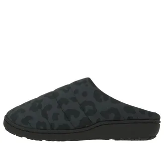 Subu Down Sandals Leopard Charcoal KR-12