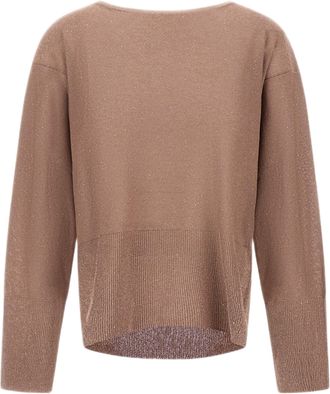 Herno Viscose Knit Sweater With All-Over Sequin Embroidery