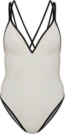 Balmain Zwemkostuum uit &eacute;&eacute;n stuk - Dames - Badpakken - Wit - 2XS - Badmode