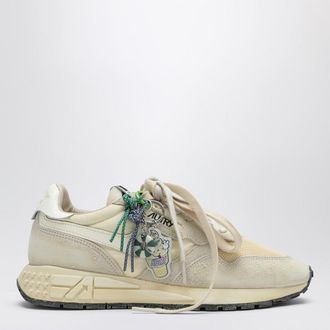 Autry Reelwind Super Vintage sneakers in &eacute;cru nylon and suede