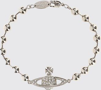 Vivienne Westwood Thames Brass Bracelet with Orb and Crystals