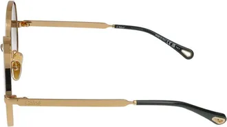 Chlo&eacute; Womens Ch0321s Sunglasses Gold Metal