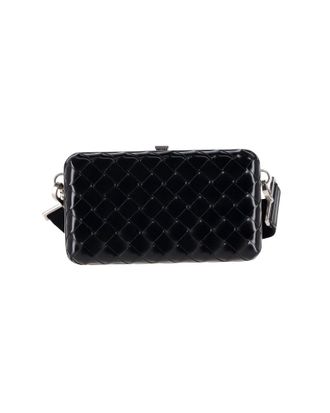 Bottega Veneta Bottega Veneta Intrecciato Weave Clutch Schoudertas in Zwart Leer