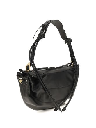 Isabel Marant Womens Maia Shoulder Bag Black Lamb Ovis Aries